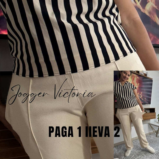 PANTALON VICTORIA TEXTURIZADO GALLETA