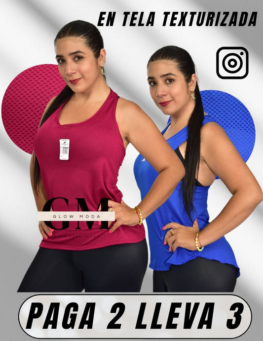 Camisilla  TEXTURIZADA en 3 estilos y 6 colores