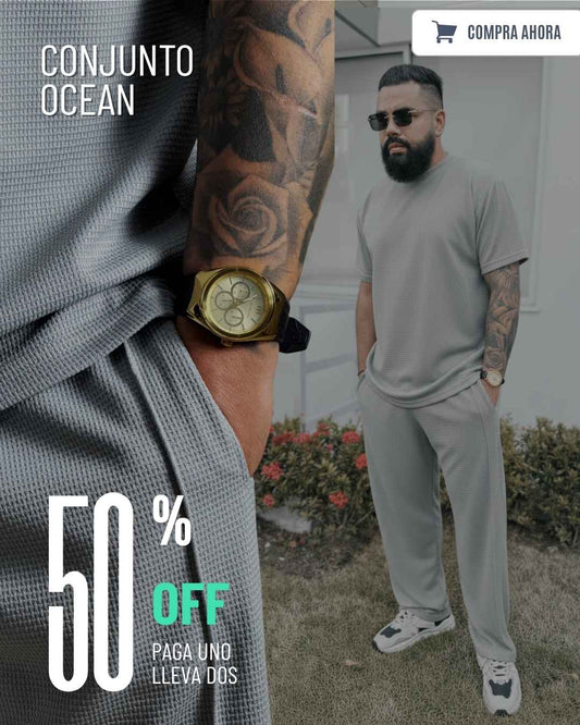 CONJUNTO OCEAN TEXTURIZADO