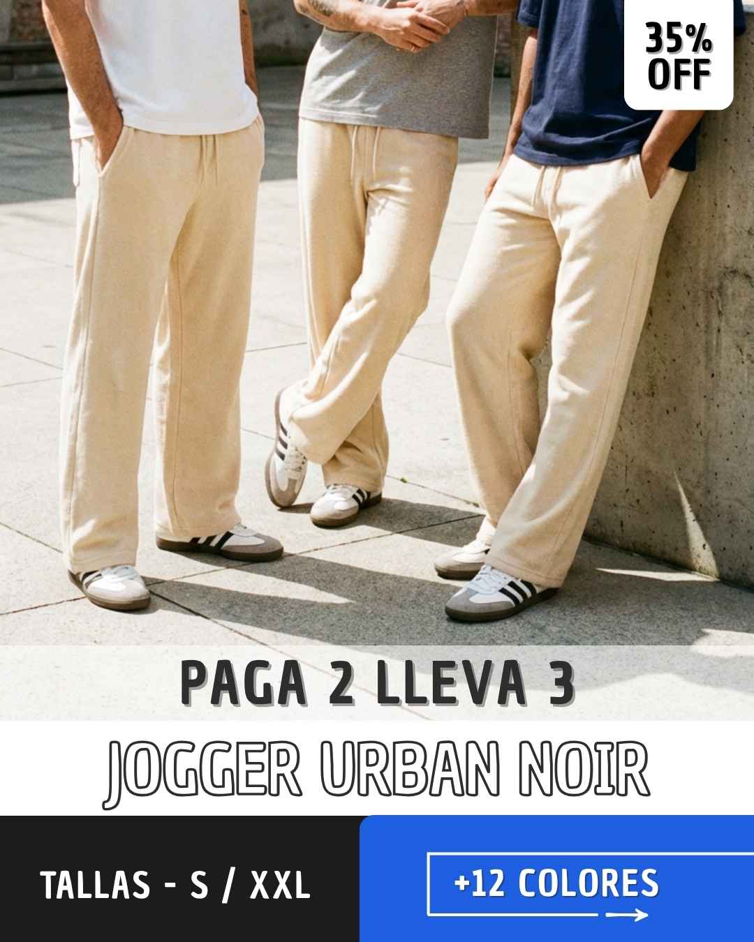 JOGGER URBAN NOIR TIK